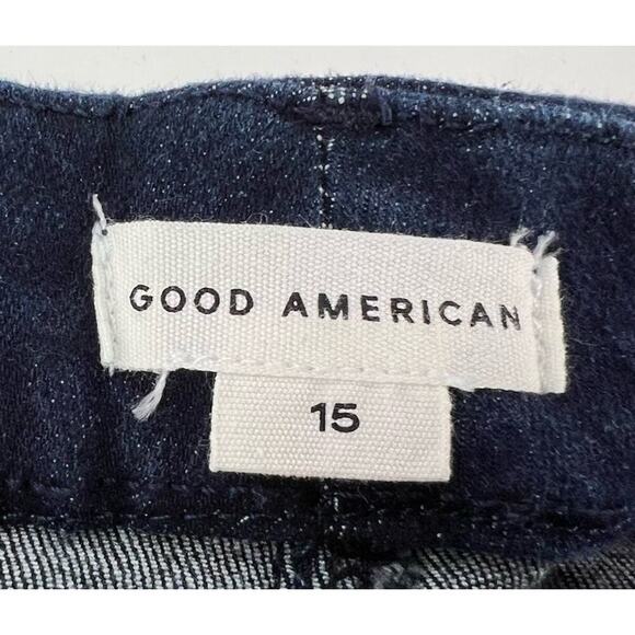 Good American Jeans Womens Good Legs High Rise Straight Stretch Size 15 Dark - Picture 4 of 9